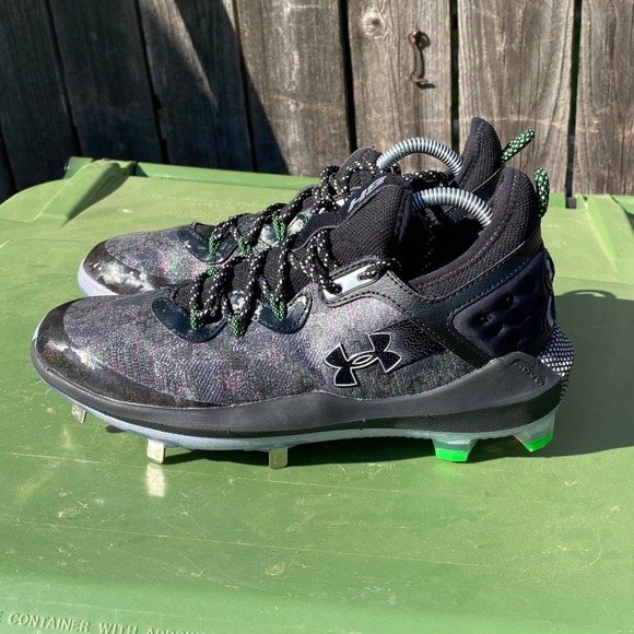 Under Armour Other - New Under Armour Harper 8 Low ST Baseball Cleats Black Green 3026588-001